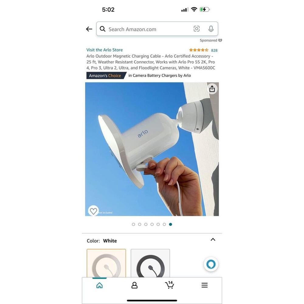 New Arlo Magnetic Charging Cable